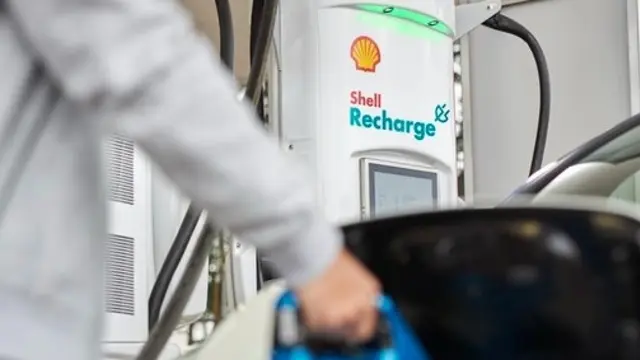 Shell electric car charging station